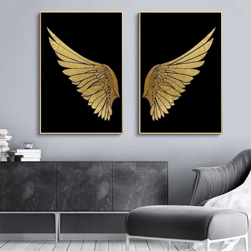 Gold Wings Canvas