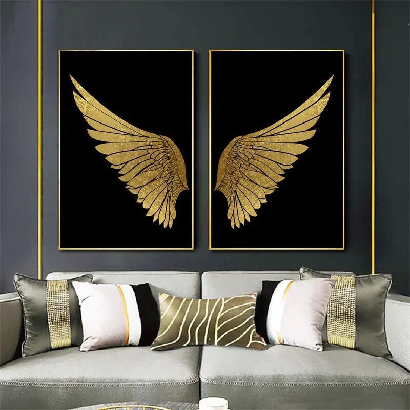 Gold Wings Canvas
