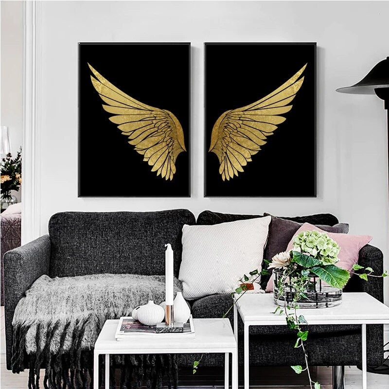 Gold Wings Canvas