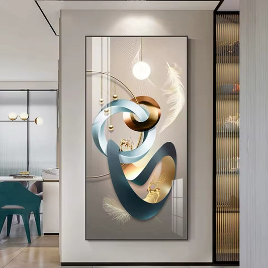 Blue Persuasion Deer Canvas