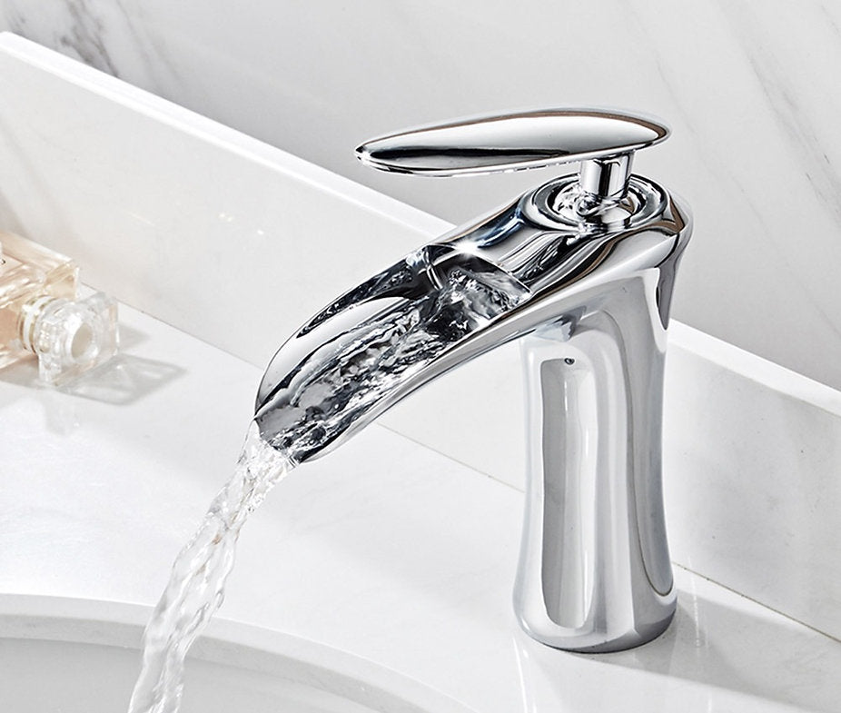 Lux Widespread Waterfall Faucet