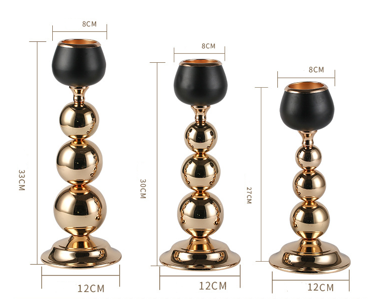Golden Levels Candle Holder