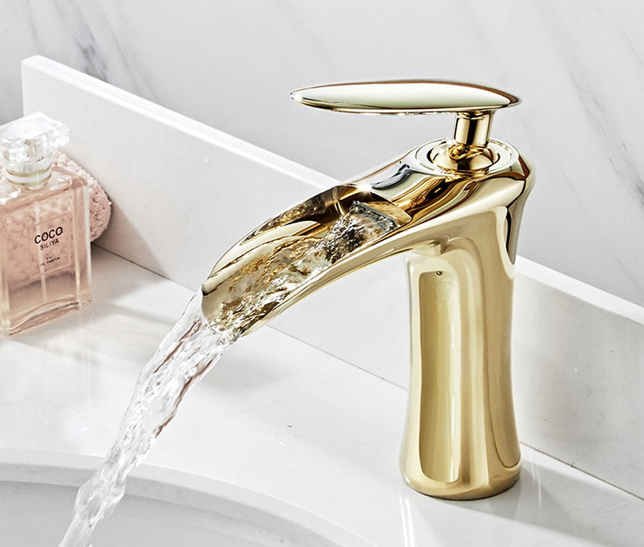 Lux Widespread Waterfall Faucet