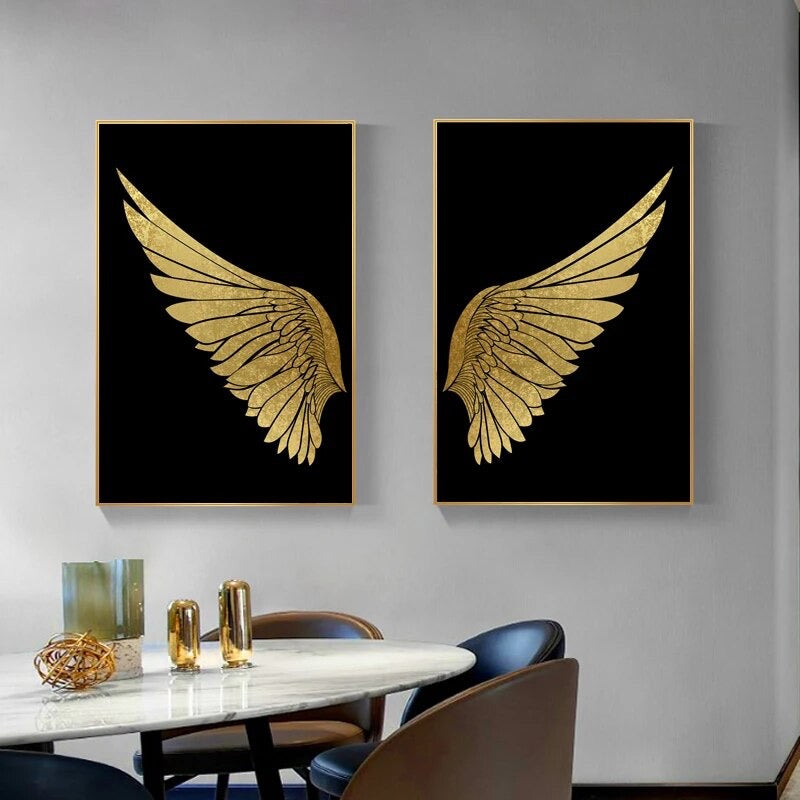 Gold Wings Canvas