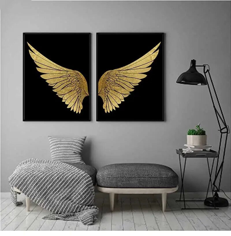 Gold Wings Canvas