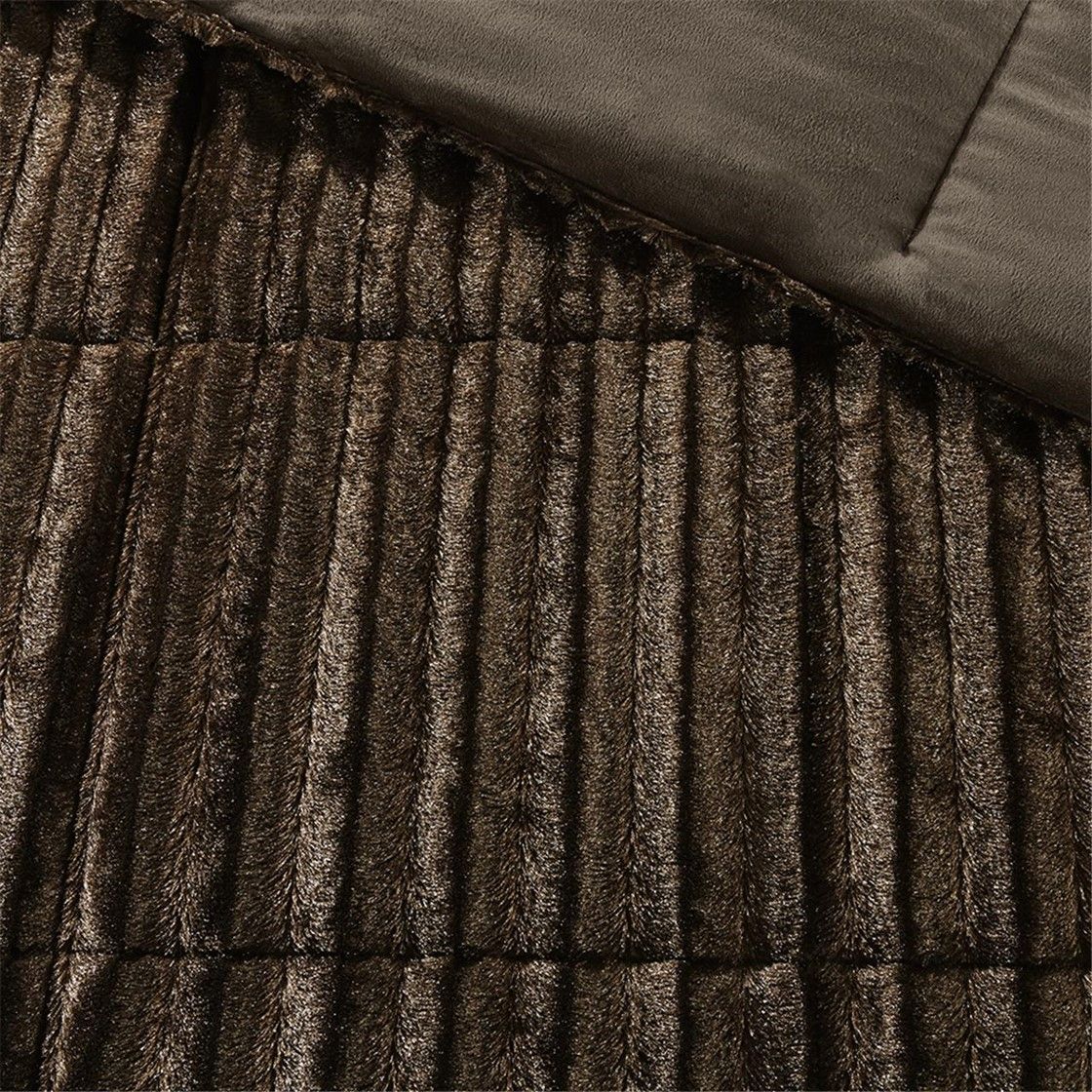 Faux Fur Comforter Set