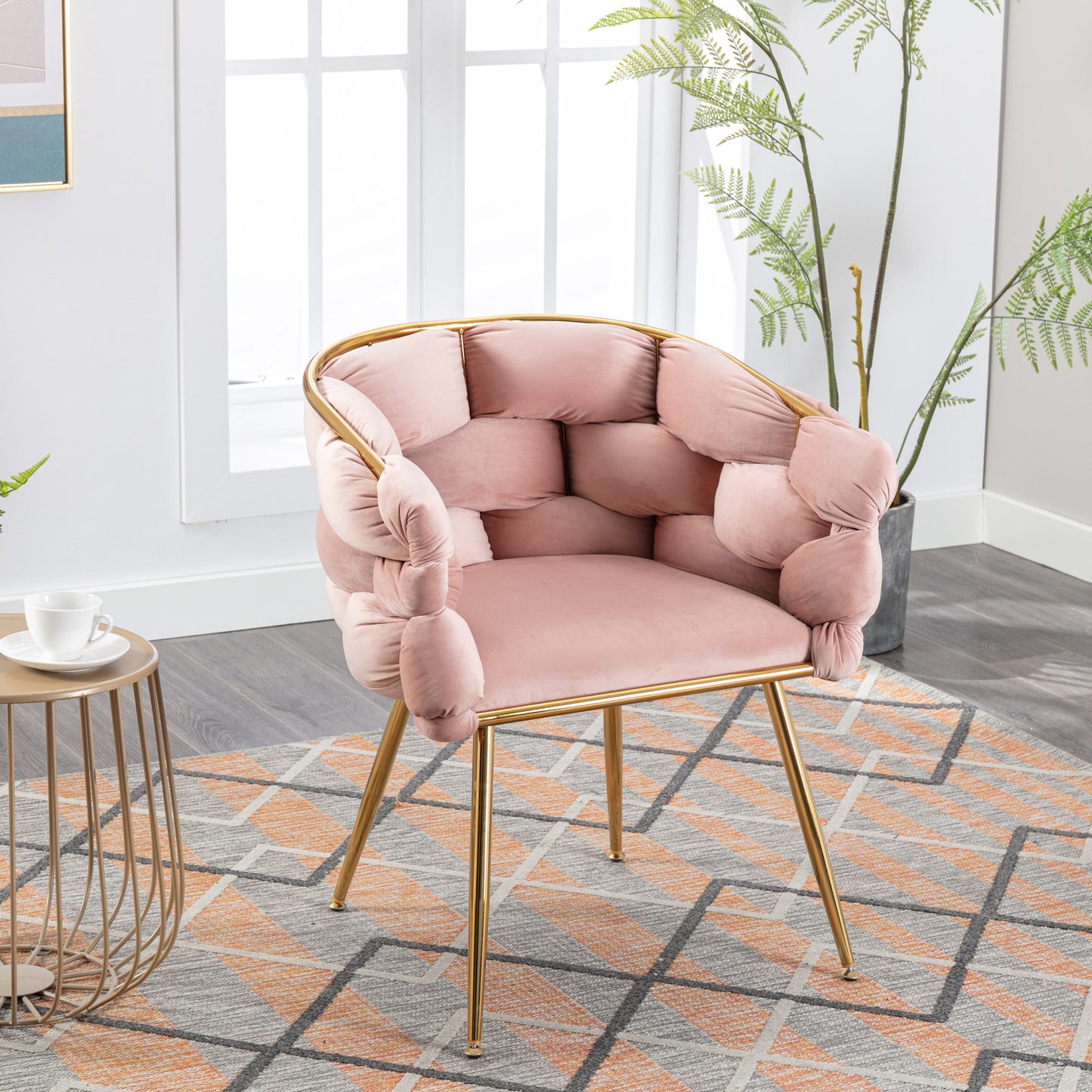 Modern Leisure Velvet Sofa Chair, set of 2