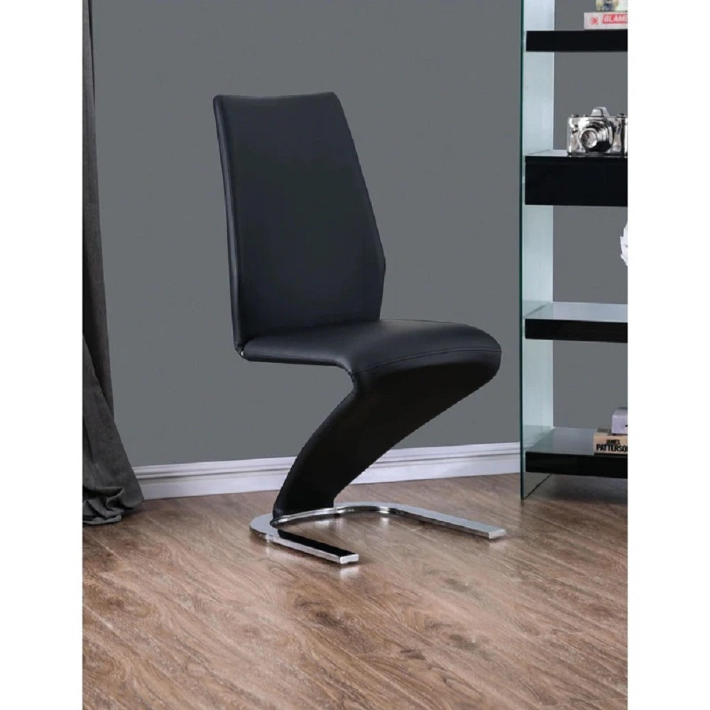 Contemporary Style Z-Shaped Chair Base 2pcs