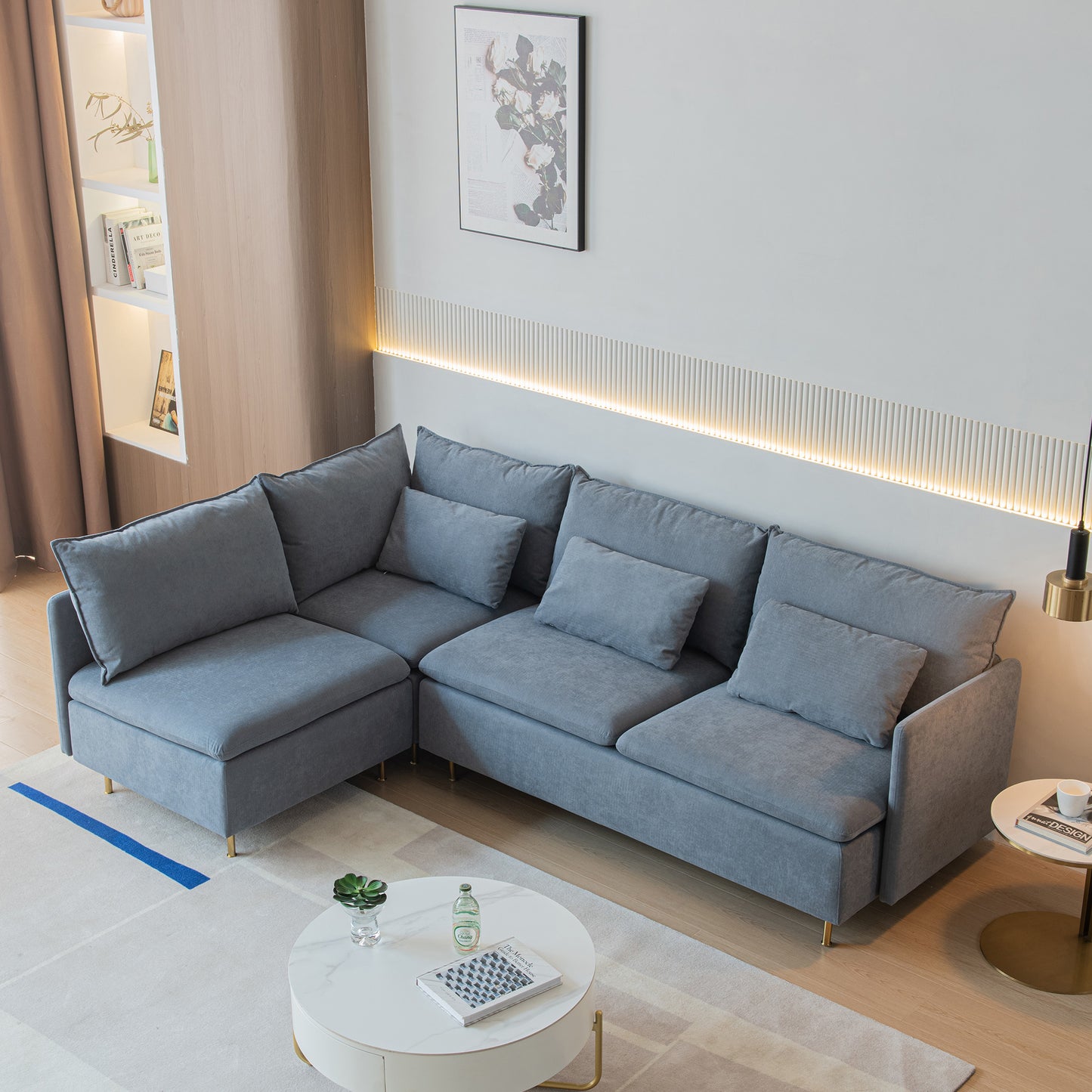 Modular L-shaped Corner Sofa