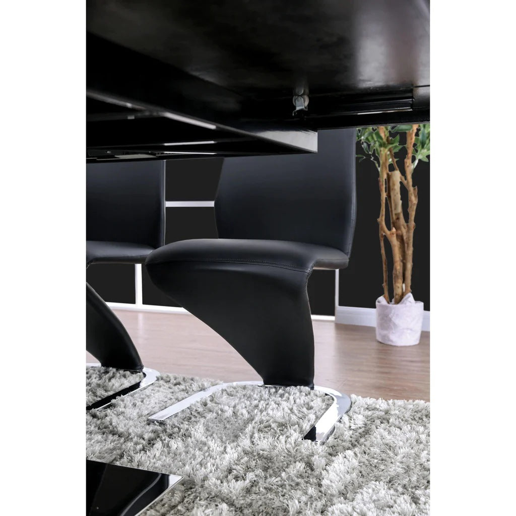 Contemporary Style Z-Shaped Chair Base 2pcs