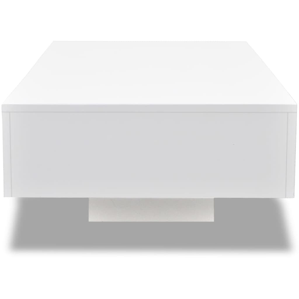 Coffee Table High Gloss, White