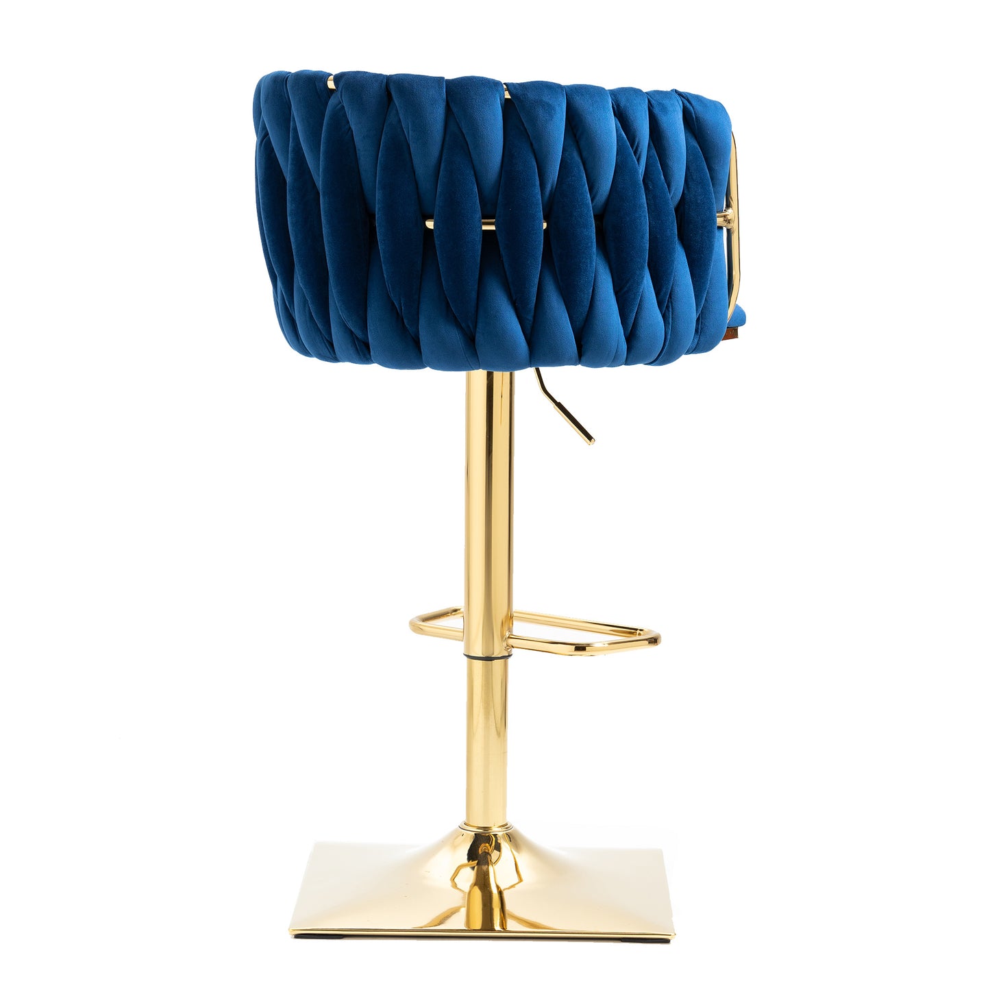 COOLMORE Vintage Bar Stools with Back and Footrest, 2PC Set