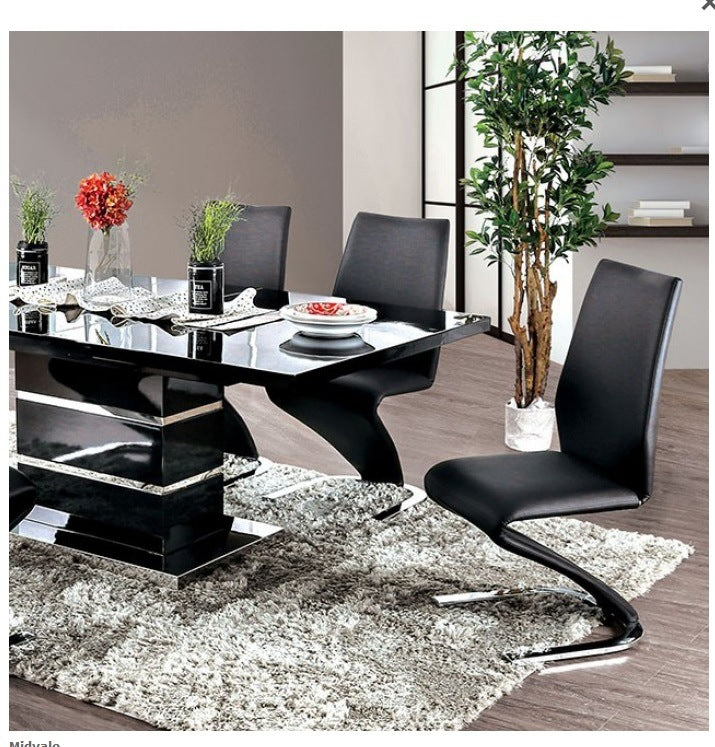 Contemporary Style Z-Shaped Chair Base 2pcs