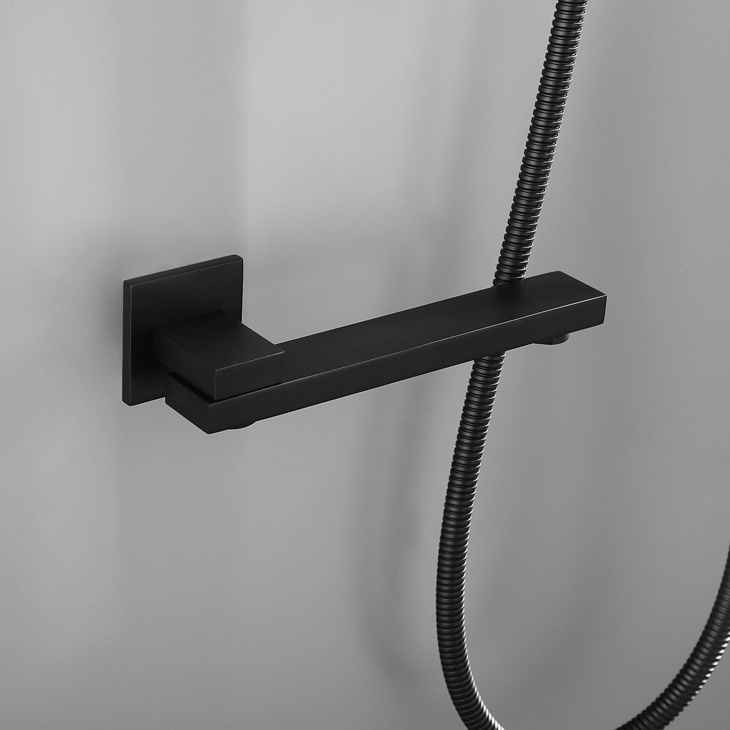 16" Square Bathroom Luxury Rain Mixer Shower Set