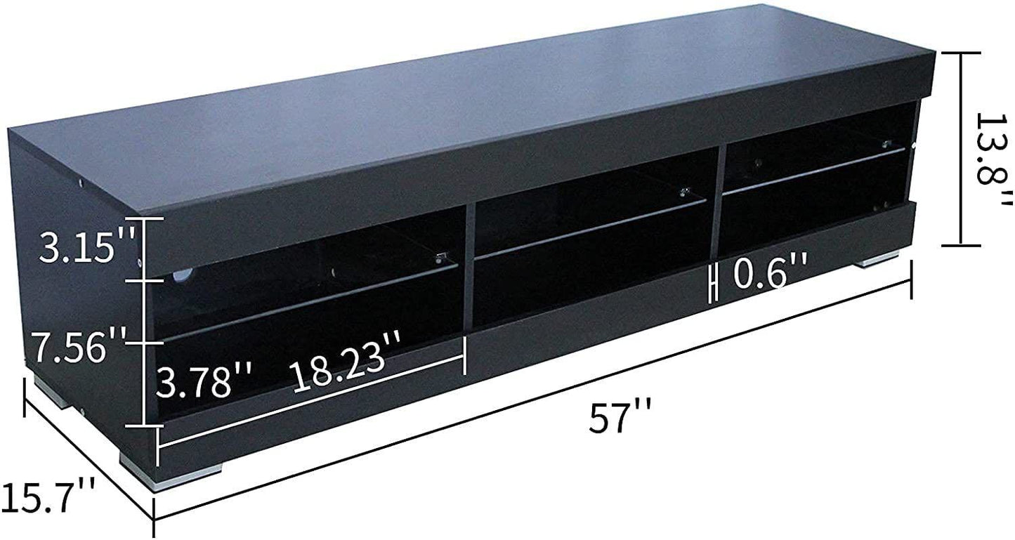 Modern High Gloss LED 60" TV Stand