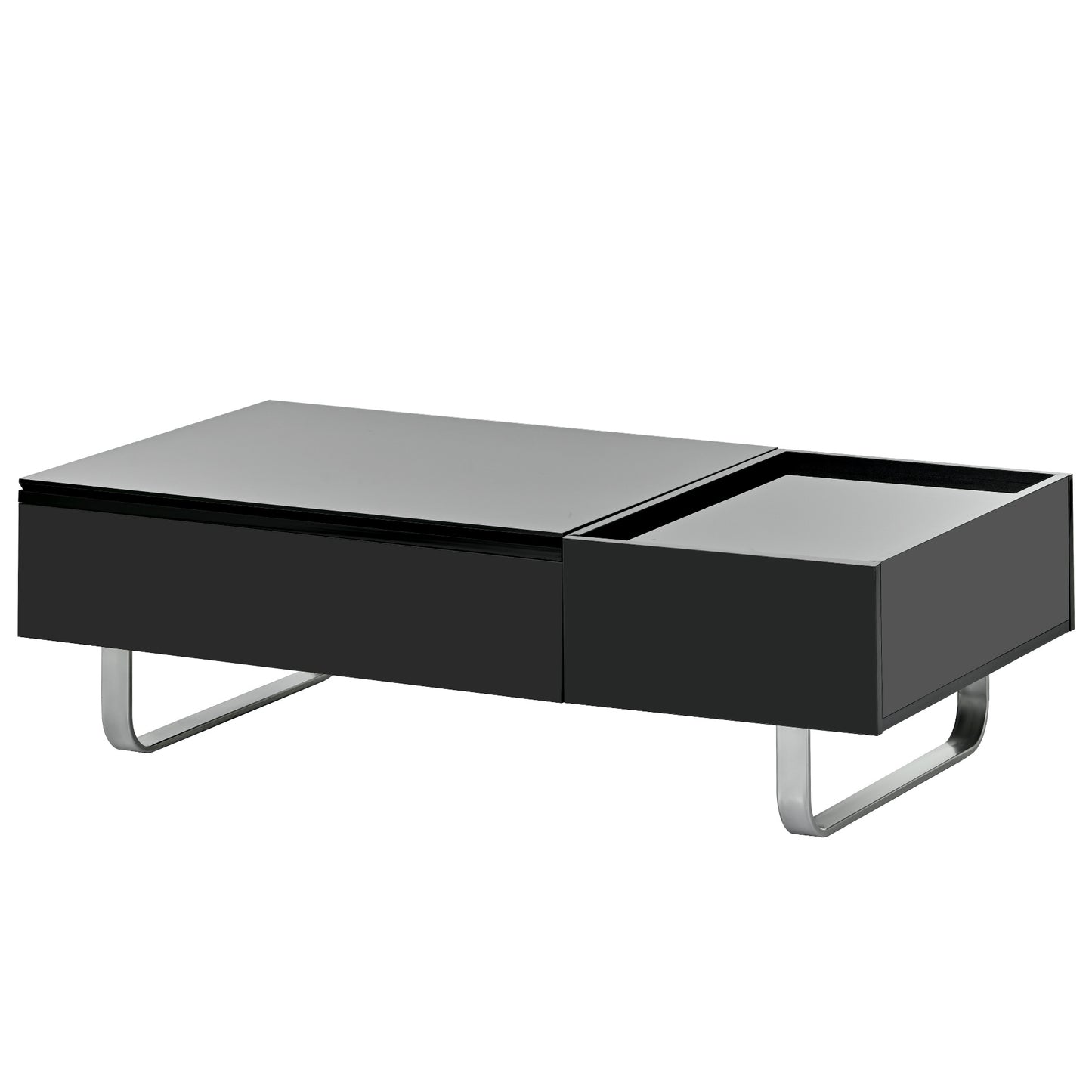 Multi-functional Coffee Table with Lifted Tabletop, Contemporary Cocktail Table