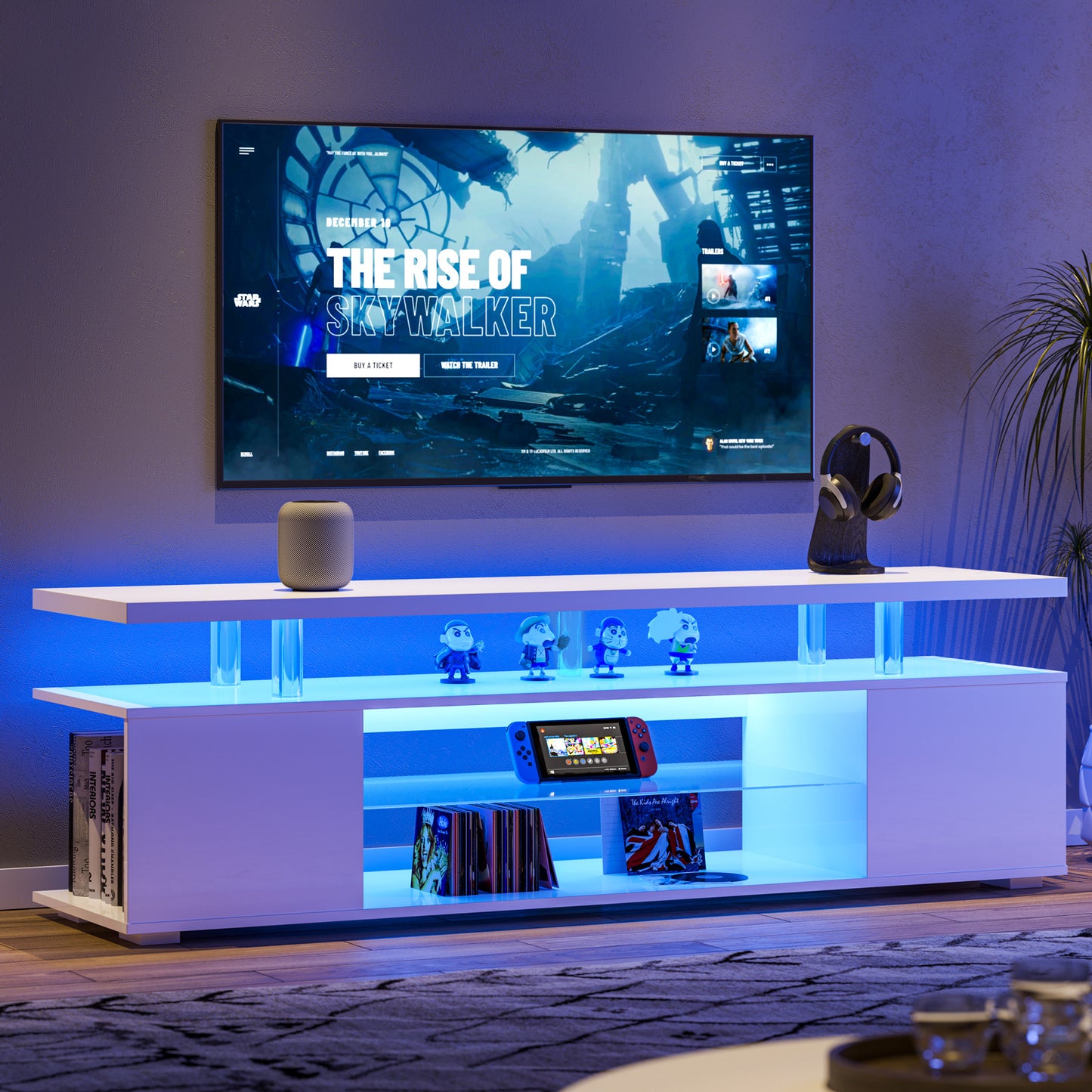 70 Inch TV LED Entertainment Center