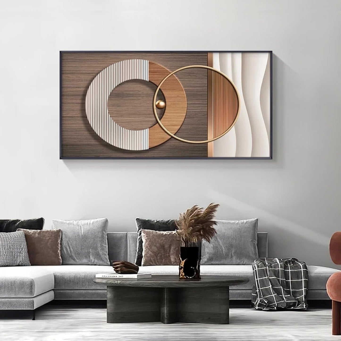 Geo Grain Canvas