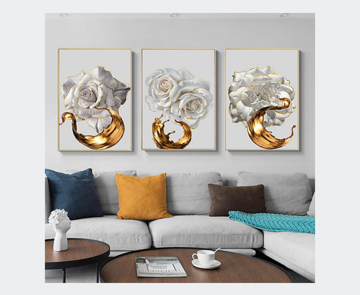 Golden Flower Canvas