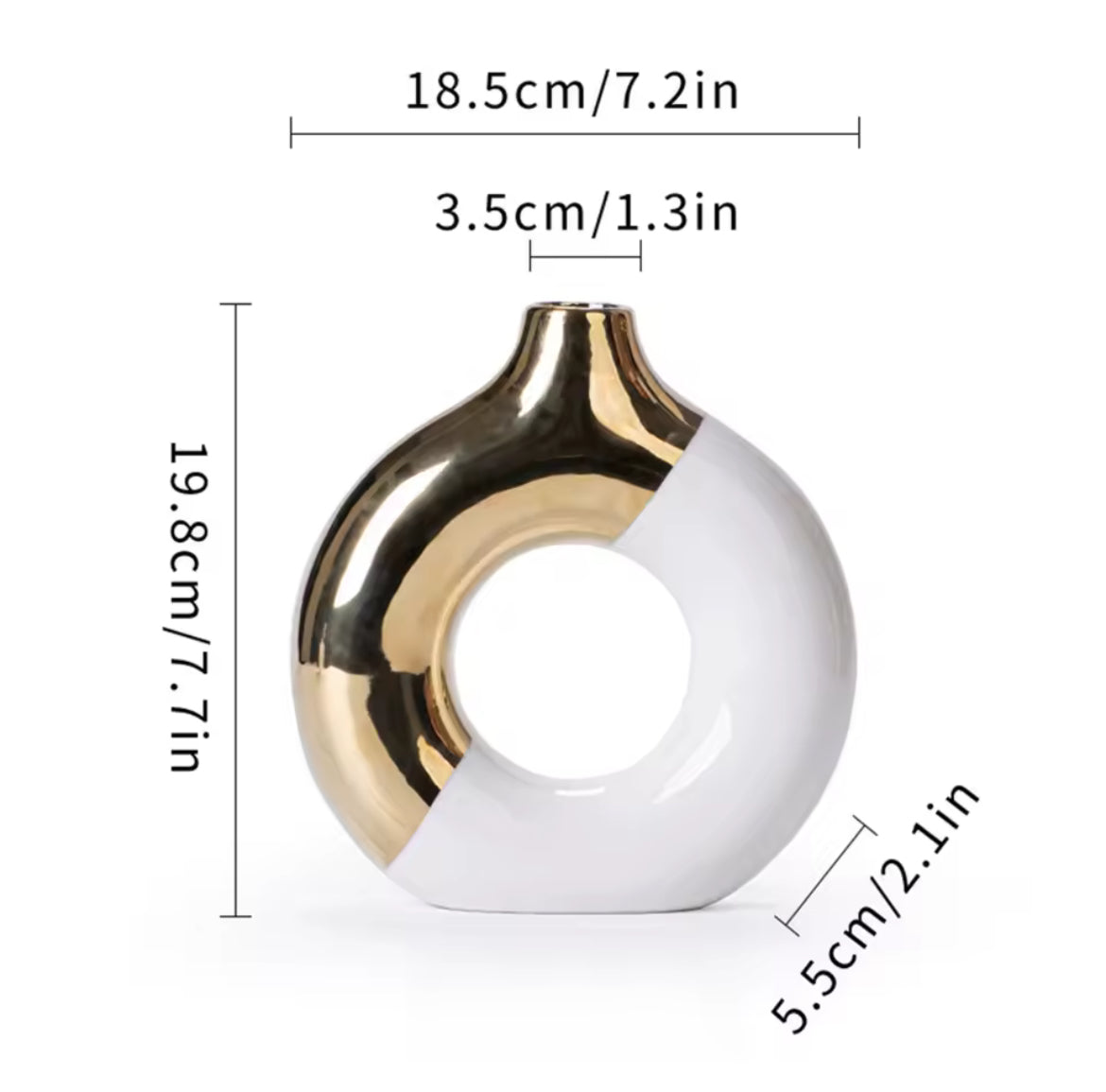 2 Tone Boho Vase Set