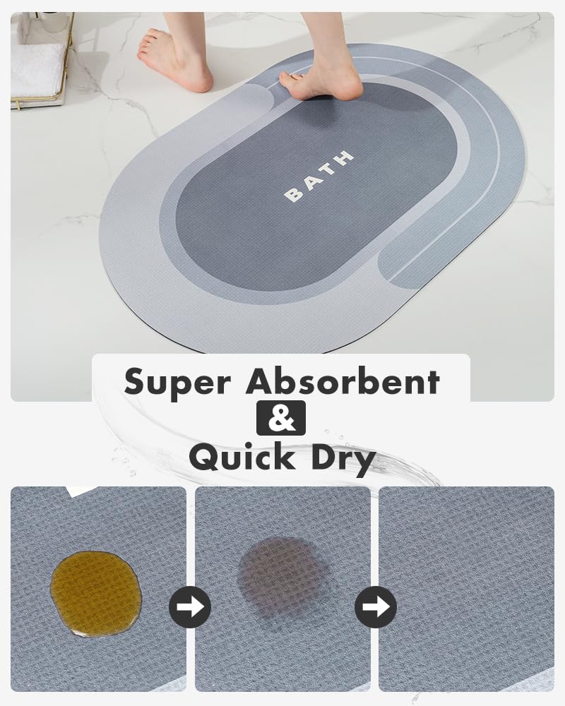 Absorbent Non Slip Quick Dry Bathmat