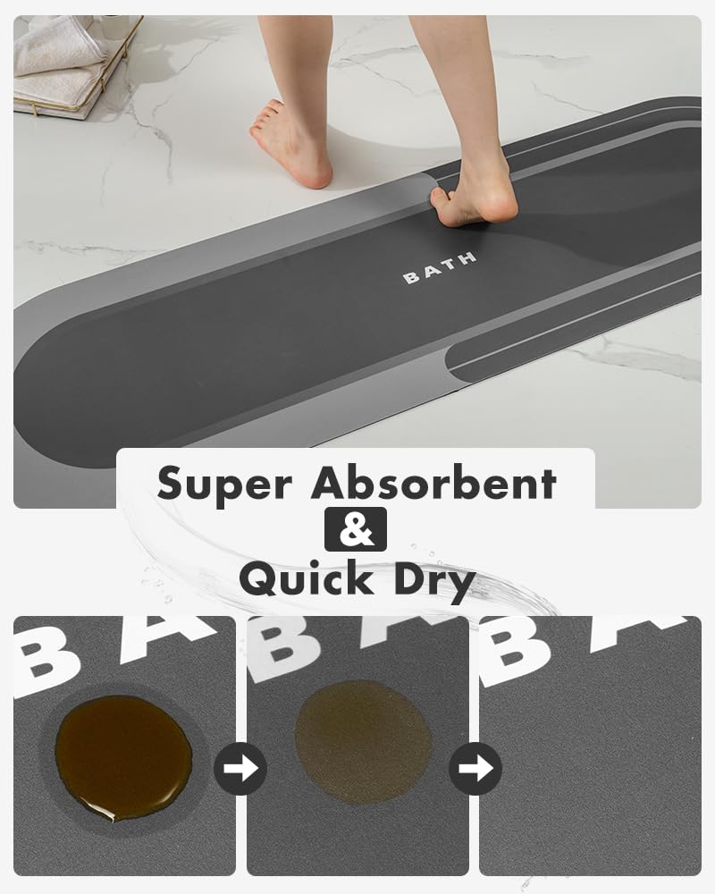 Absorbent Non Slip Quick Dry Bathmat