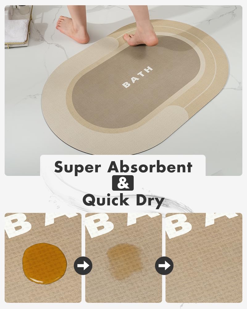 Absorbent Non Slip Quick Dry Bathmat