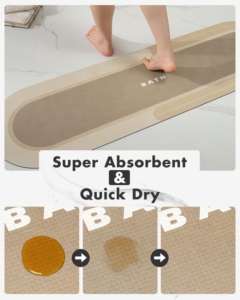 Absorbent Non Slip Quick Dry Bathmat