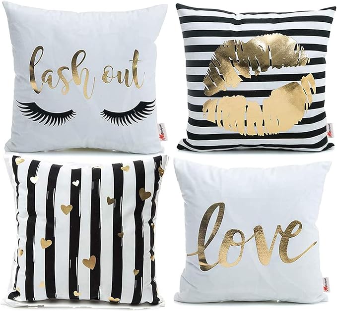 Glam Gold Pillow Sham Set, 4pc