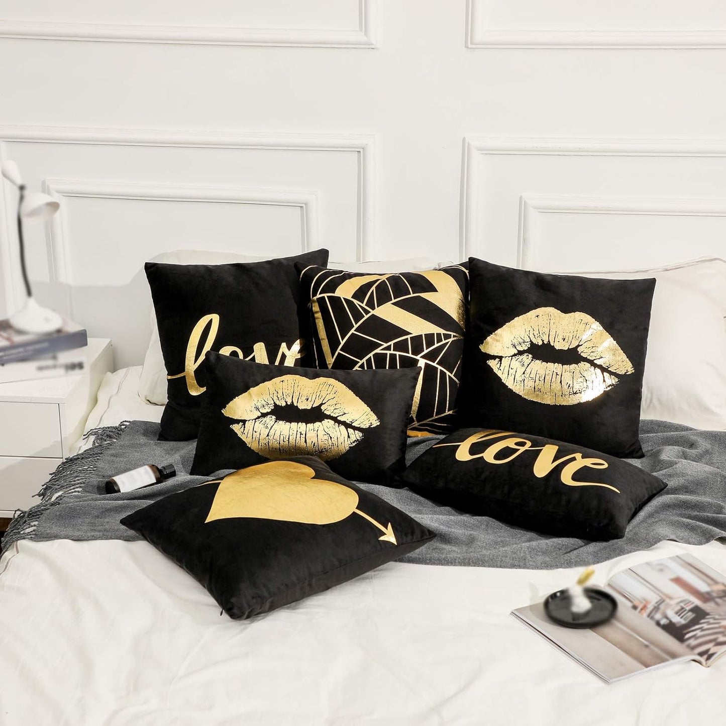 Glam Gold Pillow Sham Set, 4pc