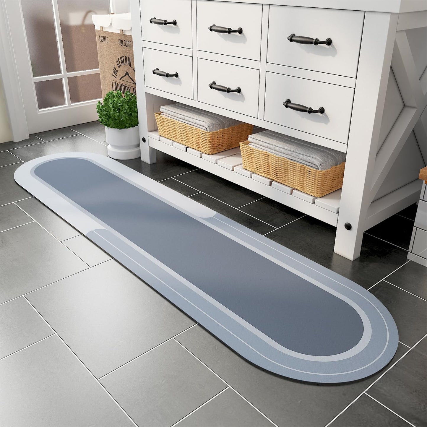 Absorbent Non Slip Quick Dry Bathmat