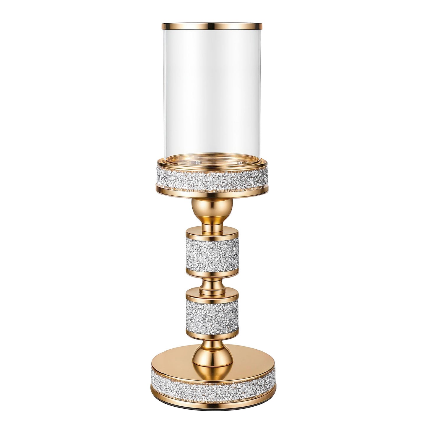 Gold Crystal Candle Stand