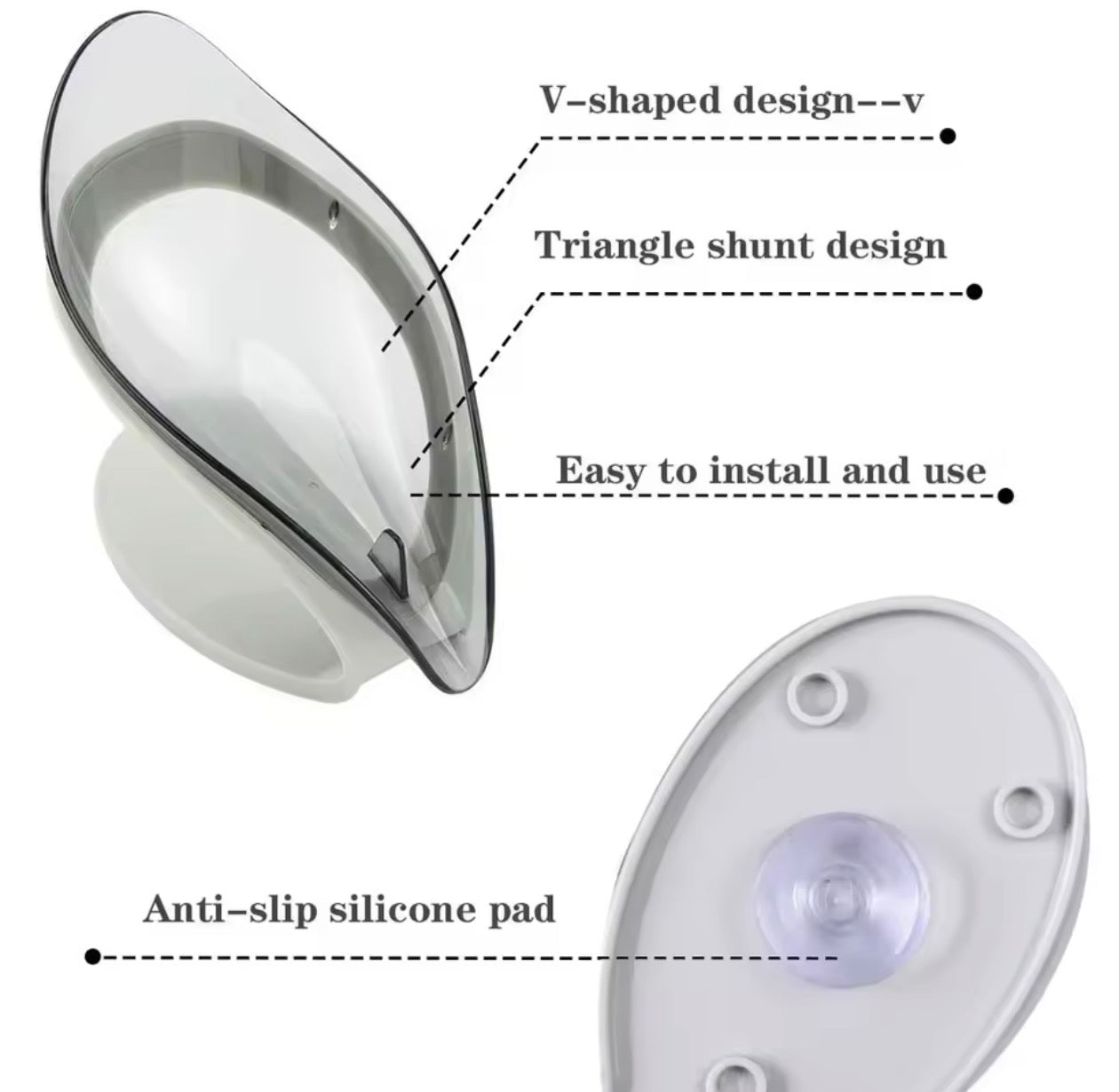 Leaf Shaped Bathroom Soap Holder