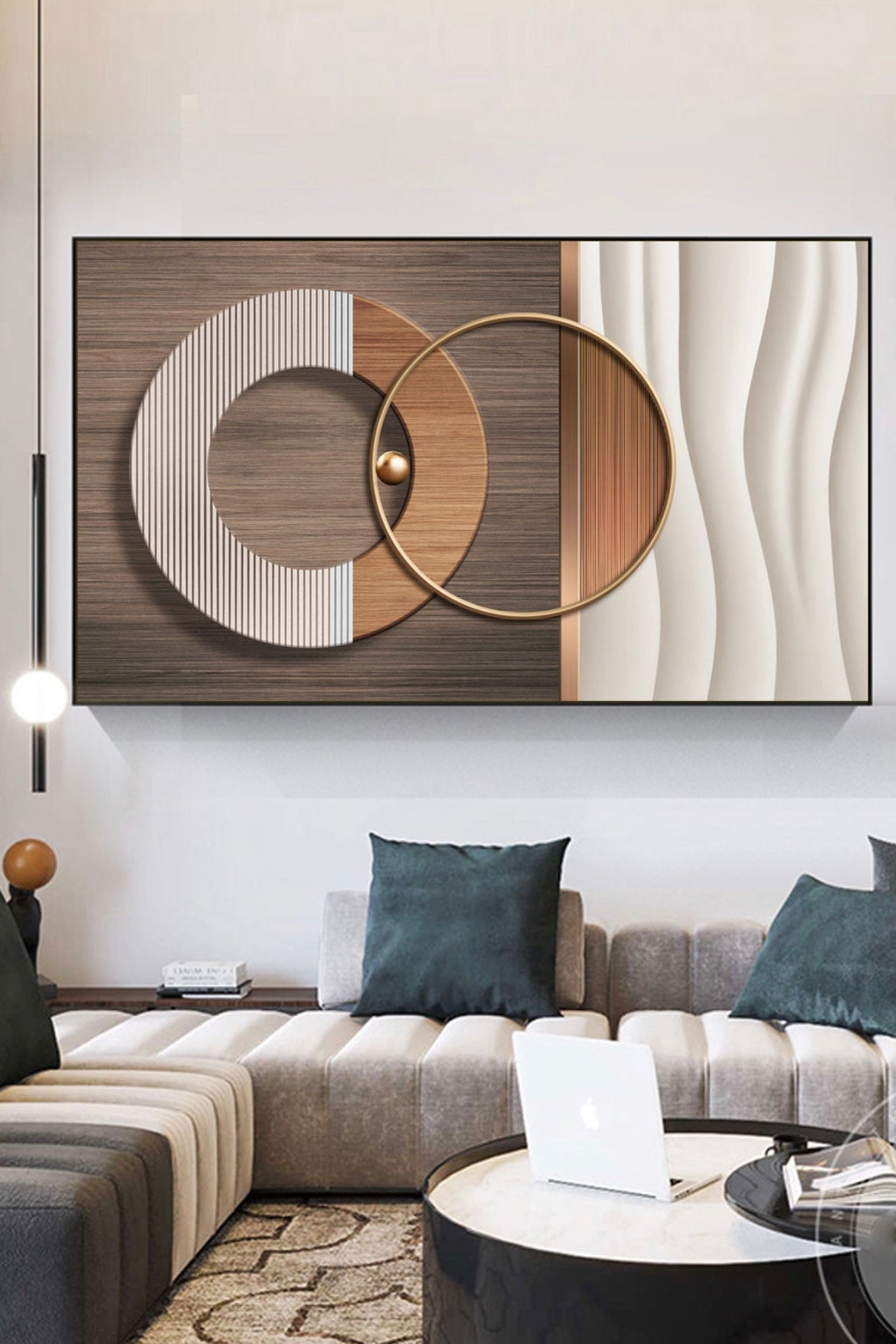 Geo Grain Canvas