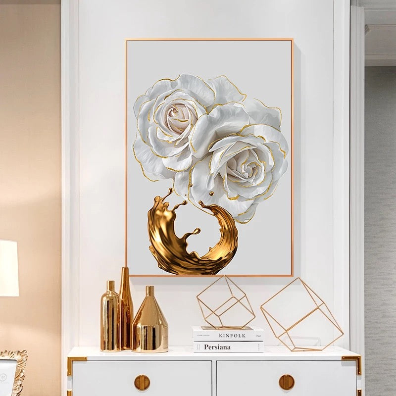 Golden Flower Canvas