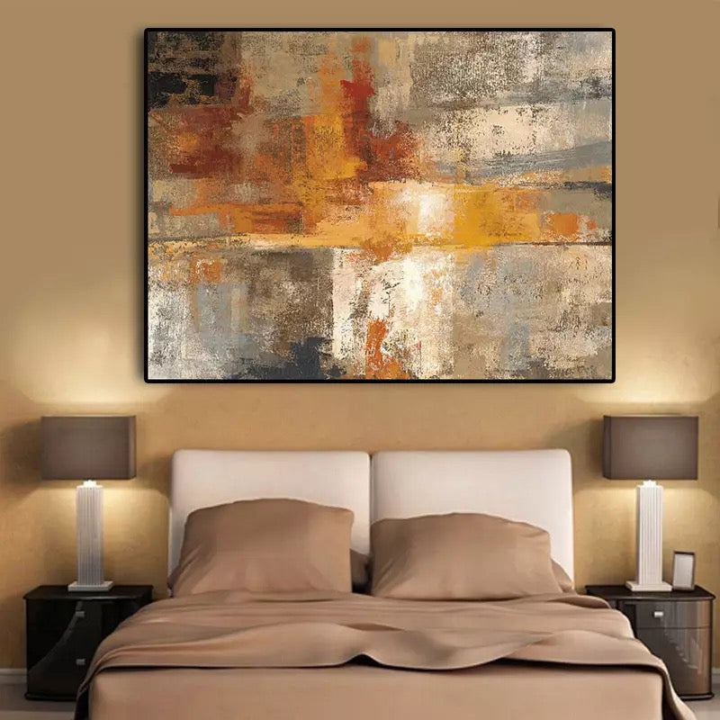 Hues of Orange Abstract Canvas