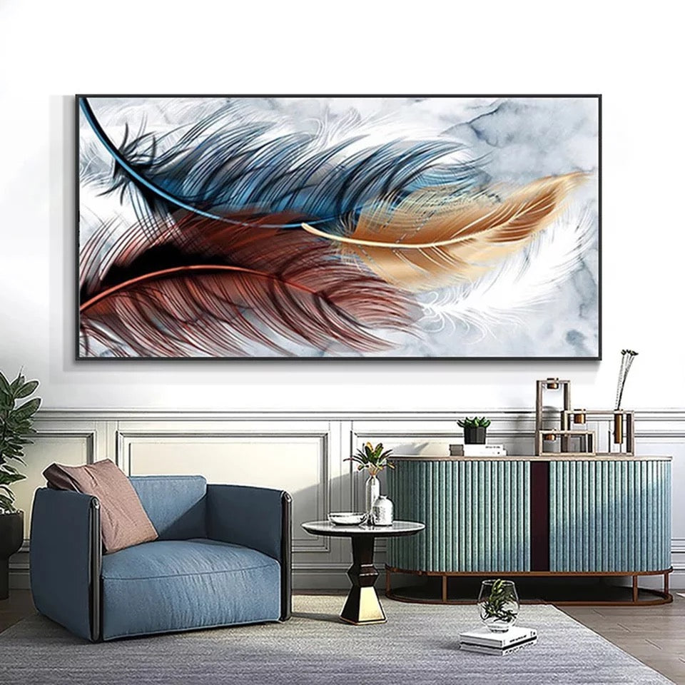 Forms of Feathers Canvas