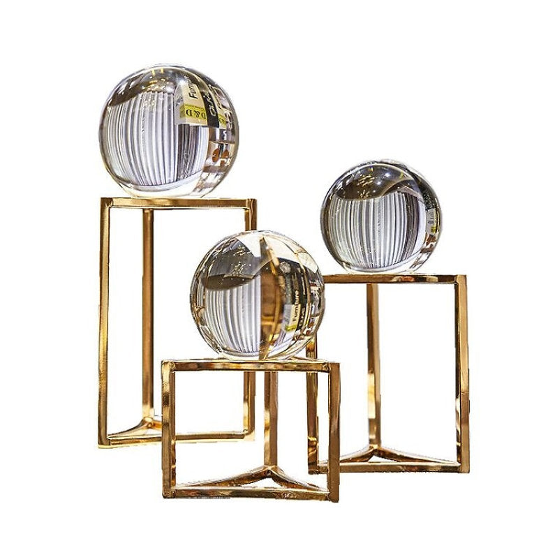 Gold Crystal Ball Stand