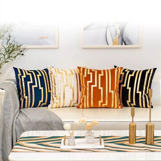 Exquisite Lines Bronzing Pillow Sham