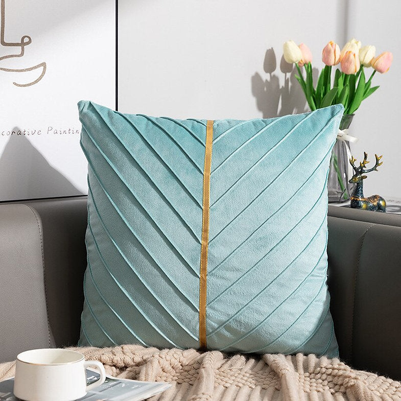 Velvet Pleated Pillow Cover