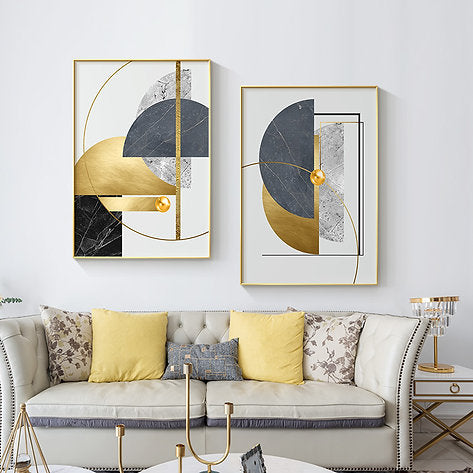 Geo Moon Canvas