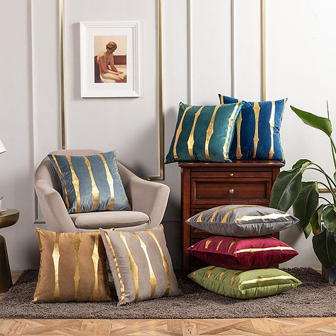 Golden Stroke Pillow Sham