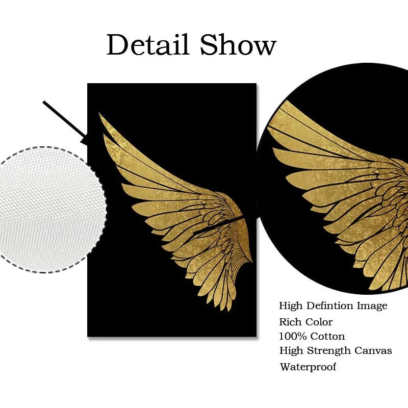 Gold Wings Canvas