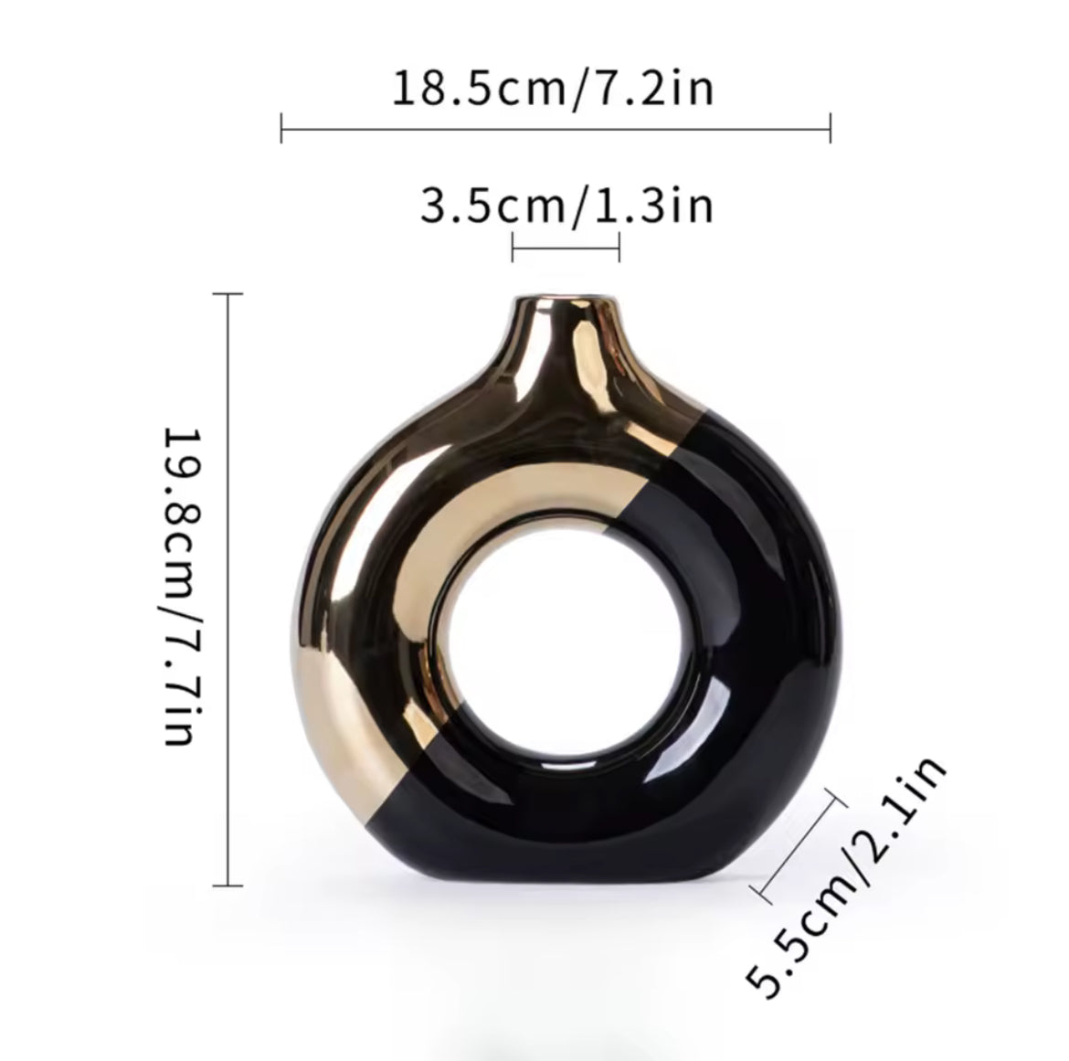 2 Tone Boho Vase Set