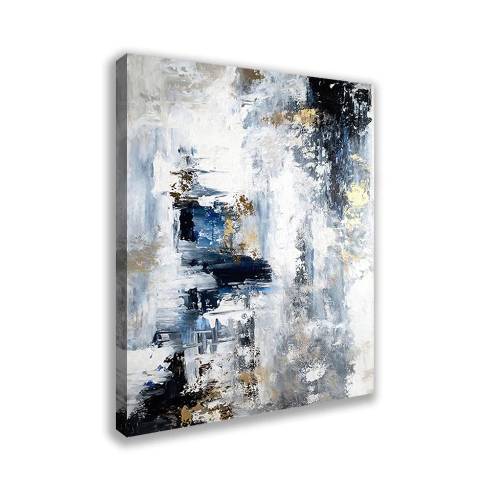 Hues of Blue Abstract Canvas