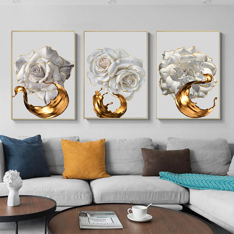 Golden Flower Canvas