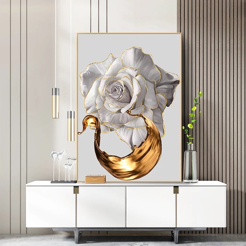 Golden Flower Canvas