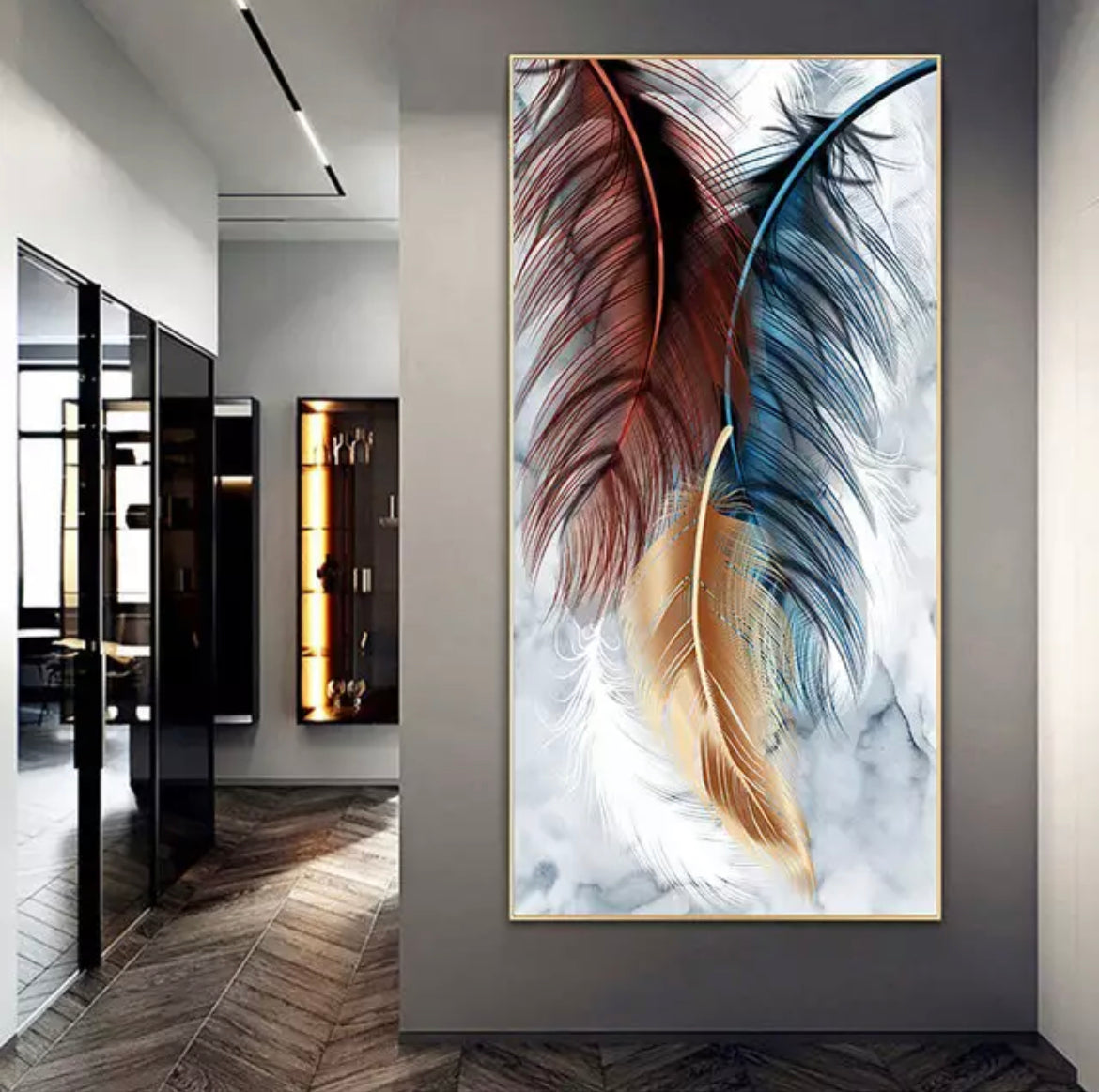 Forms of Feathers Canvas