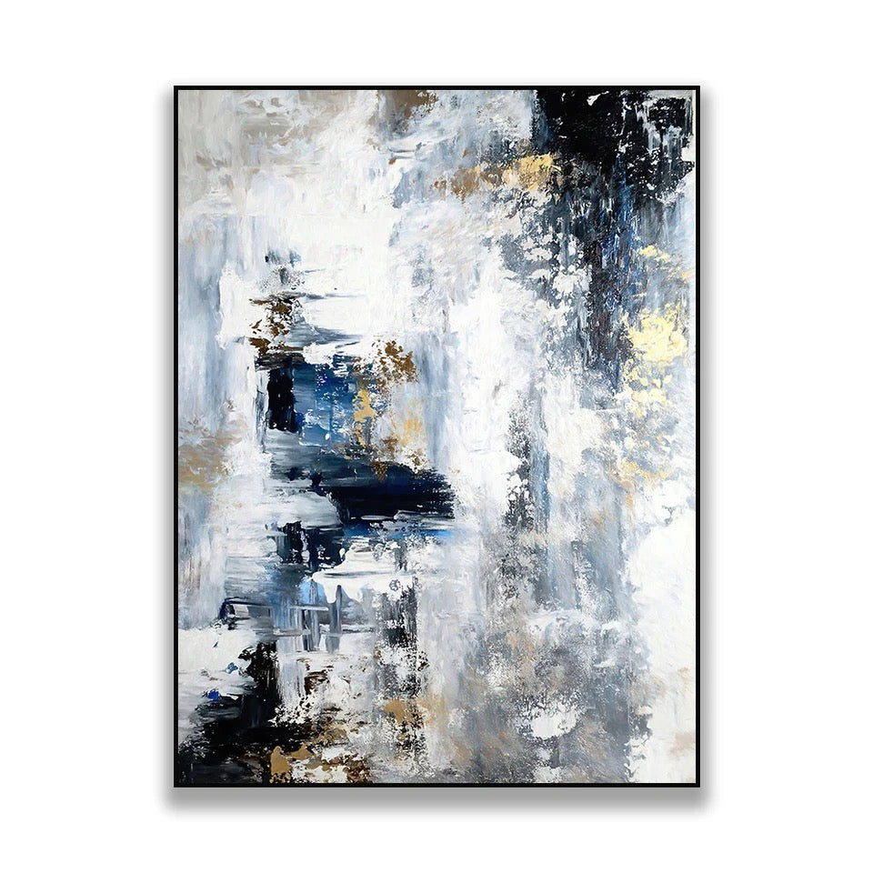 Hues of Blue Abstract Canvas