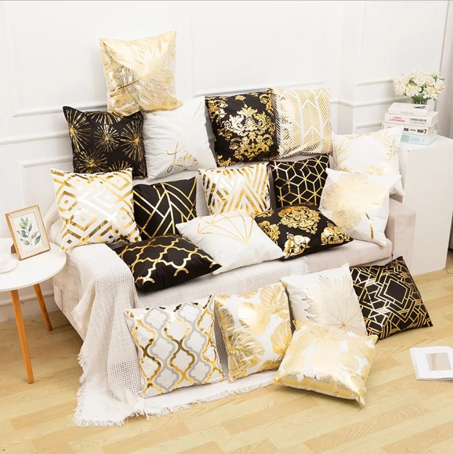 Golden Designs of Luxury Pillow Cover, 4 pc